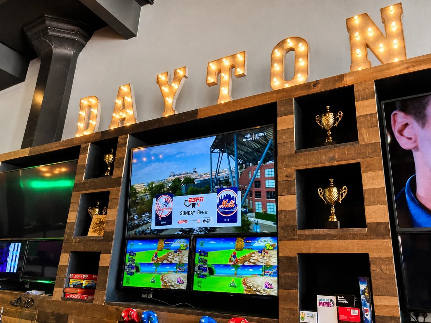 Fantasy football draft party setup at Two Social in Dayton
