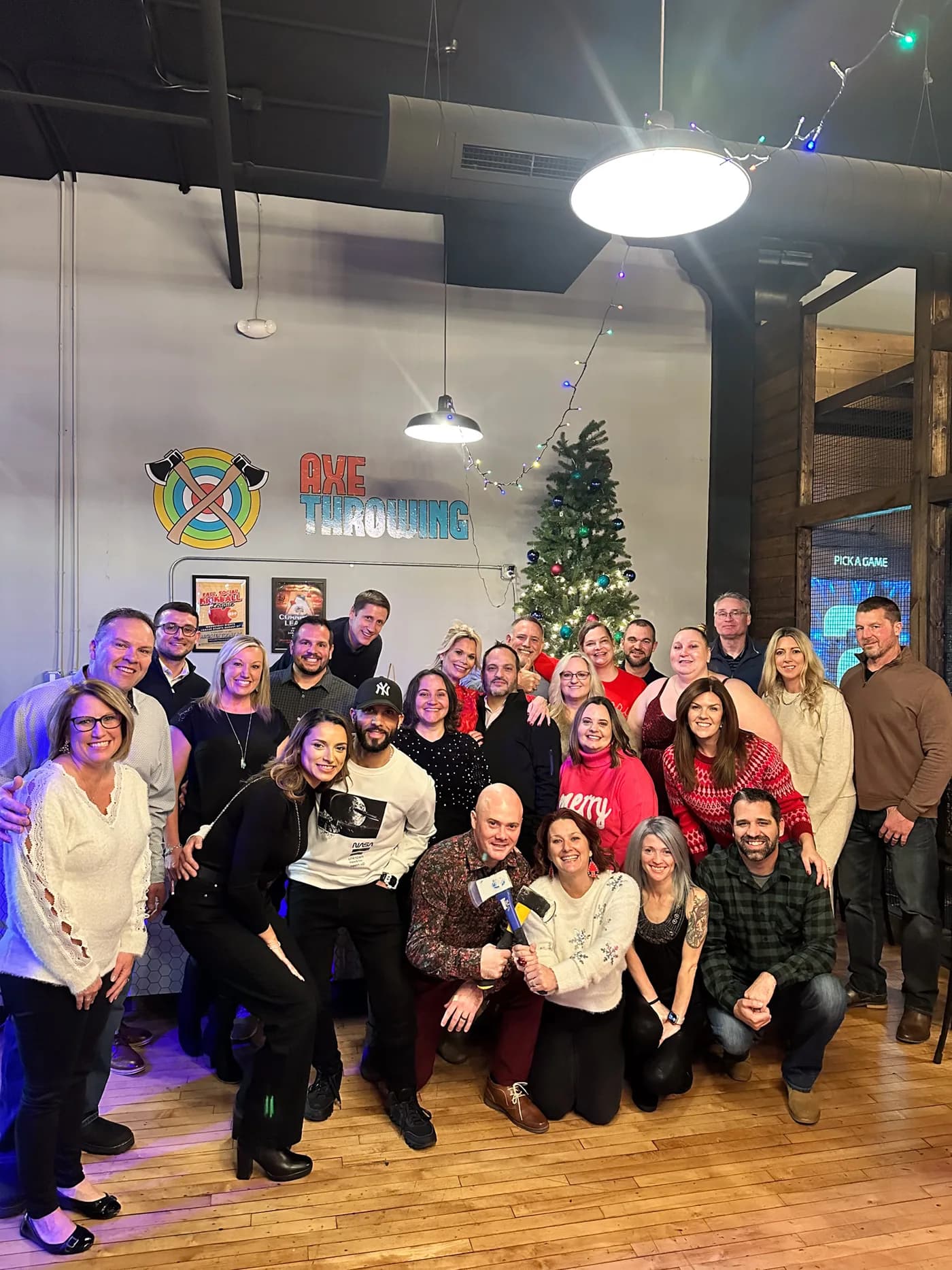 Holiday party group at Two Social