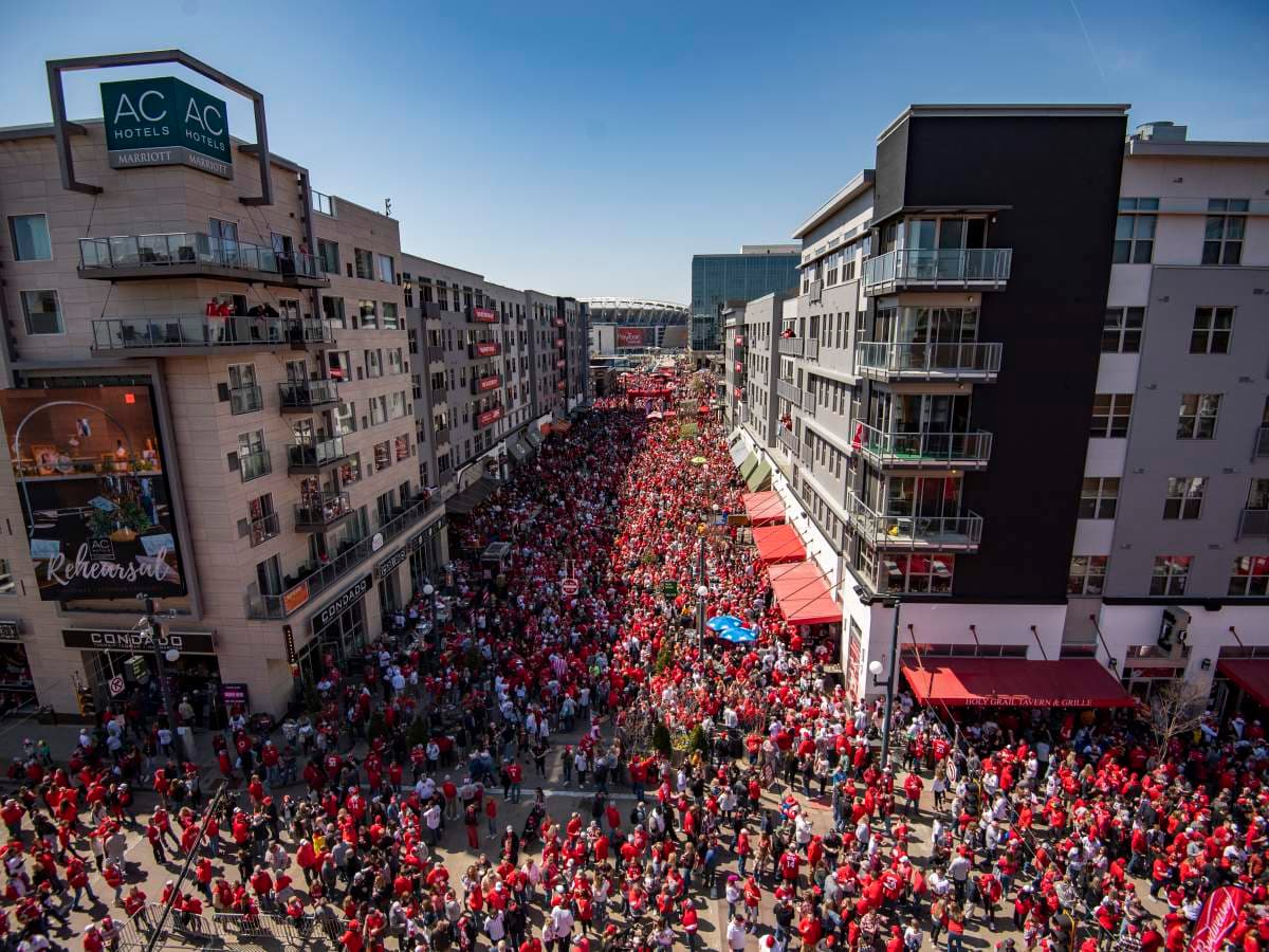 Fans at Great American Ball Park